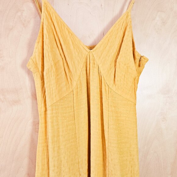 & Other Stories Los Angeles Atelier gold polka dot midi slip dress - Picture 2 of 9